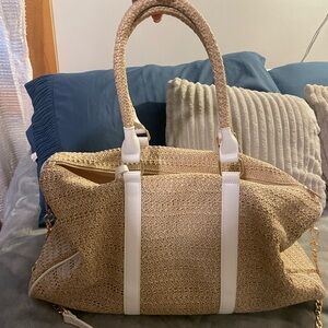 Raffia Weekender Bag